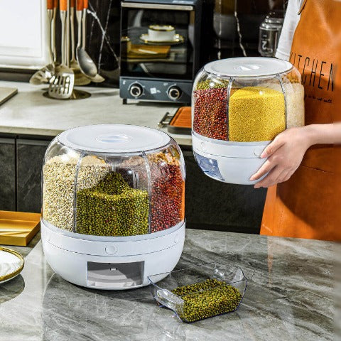 Dispenser Giratório de Alimentos – Organização e Praticidade na Sua Cozinha!