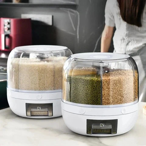 Dispenser Giratório de Alimentos – Organização e Praticidade na Sua Cozinha!